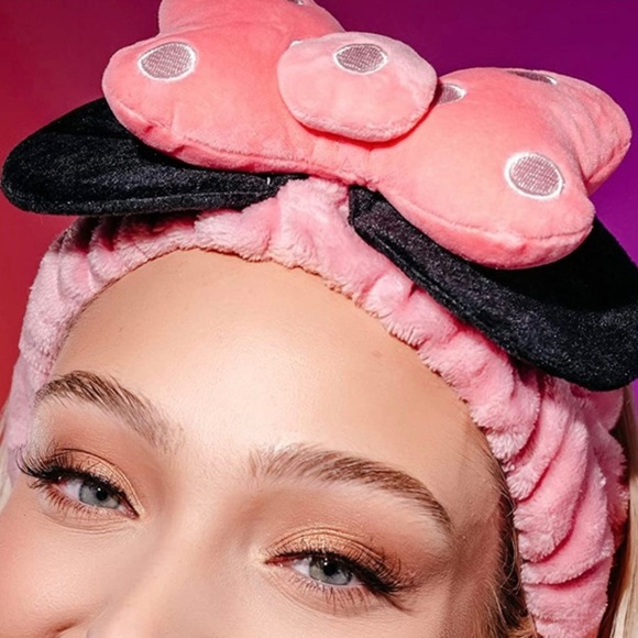 THE CRÈME SHOP Disney: 3D Teddy Headyband™ in Polka Pink - Picture 3 of 3